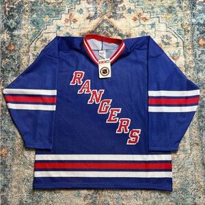 Vintage NWT CCM NHL New York Rangers Hockey Jersey Size XL